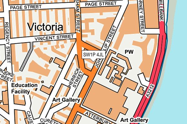 SW1P 4JL map - OS OpenMap – Local (Ordnance Survey) SW1P 4JL map - OS OpenMap – Local (Ordnance Survey)