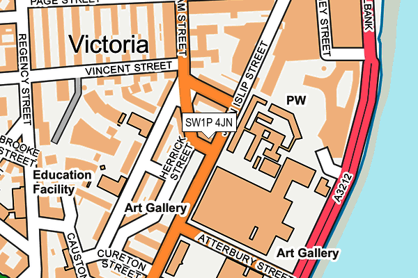 SW1P 4JN map - OS OpenMap – Local (Ordnance Survey) SW1P 4JN map - OS OpenMap – Local (Ordnance Survey)