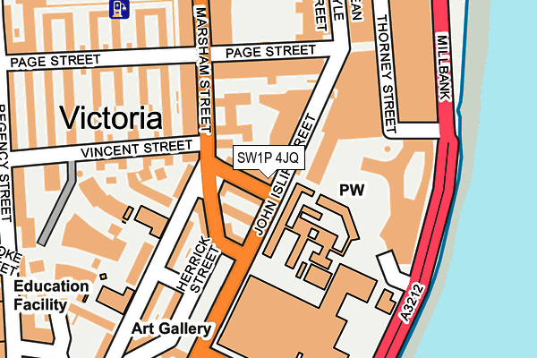 SW1P 4JQ map - OS OpenMap – Local (Ordnance Survey) SW1P 4JQ map - OS OpenMap – Local (Ordnance Survey)