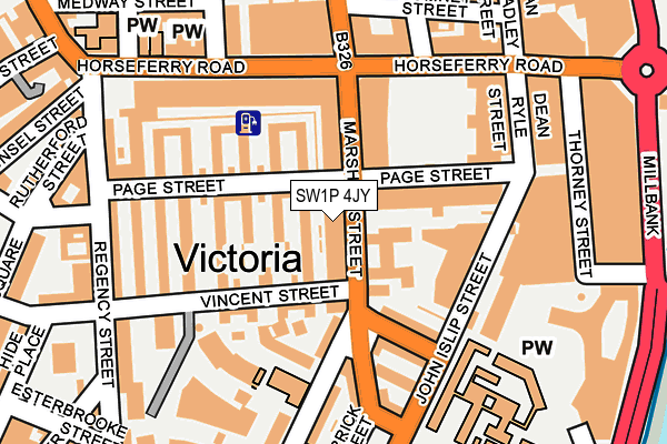 SW1P 4JY map - OS OpenMap – Local (Ordnance Survey) SW1P 4JY map - OS OpenMap – Local (Ordnance Survey)