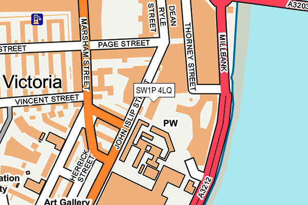 SW1P 4LQ map - OS OpenMap – Local (Ordnance Survey) SW1P 4LQ map - OS OpenMap – Local (Ordnance Survey)