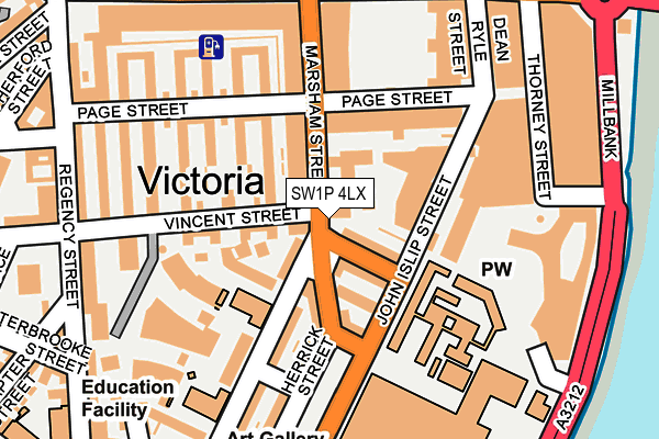 SW1P 4LX map - OS OpenMap – Local (Ordnance Survey) SW1P 4LX map - OS OpenMap – Local (Ordnance Survey)
