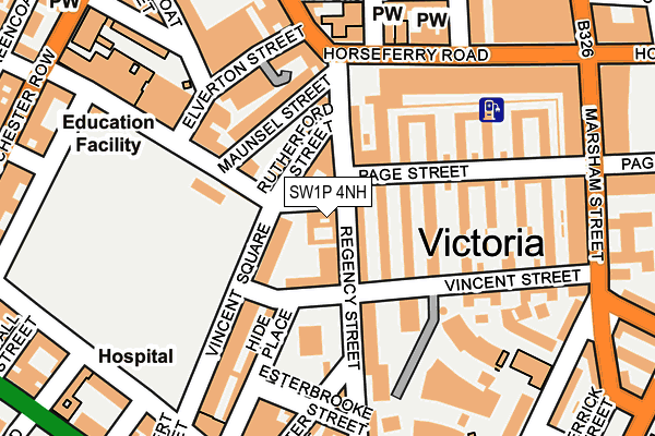 SW1P 4NH map - OS OpenMap – Local (Ordnance Survey) SW1P 4NH map - OS OpenMap – Local (Ordnance Survey)