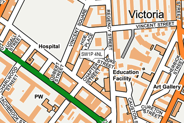 SW1P 4NL map - OS OpenMap – Local (Ordnance Survey) SW1P 4NL map - OS OpenMap – Local (Ordnance Survey)