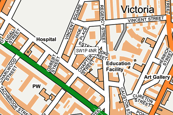 SW1P 4NR map - OS OpenMap – Local (Ordnance Survey) SW1P 4NR map - OS OpenMap – Local (Ordnance Survey)