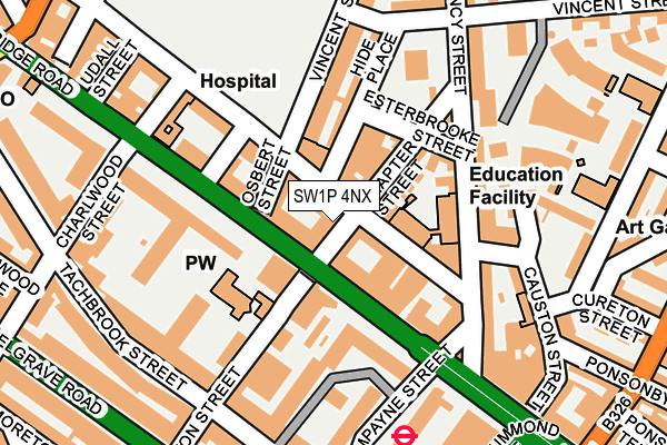 SW1P 4NX map - OS OpenMap – Local (Ordnance Survey) SW1P 4NX map - OS OpenMap – Local (Ordnance Survey)