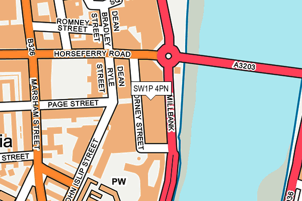 SW1P 4PN map - OS OpenMap – Local (Ordnance Survey) SW1P 4PN map - OS OpenMap – Local (Ordnance Survey)