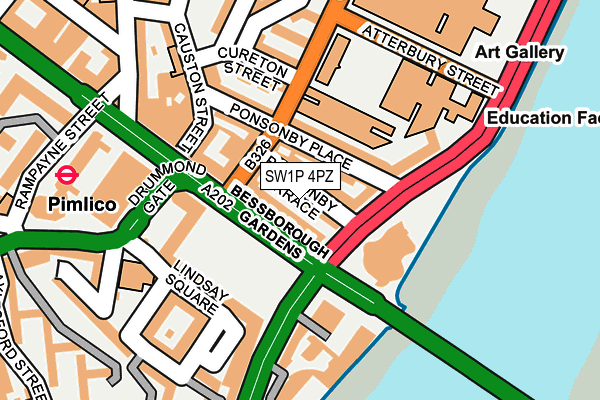 SW1P 4PZ map - OS OpenMap – Local (Ordnance Survey) SW1P 4PZ map - OS OpenMap – Local (Ordnance Survey)