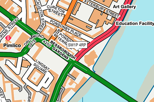 SW1P 4RP map - OS OpenMap – Local (Ordnance Survey) SW1P 4RP map - OS OpenMap – Local (Ordnance Survey)