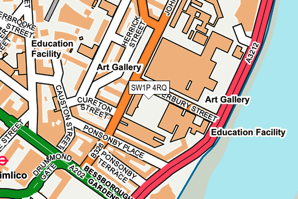 SW1P 4RQ map - OS OpenMap – Local (Ordnance Survey)