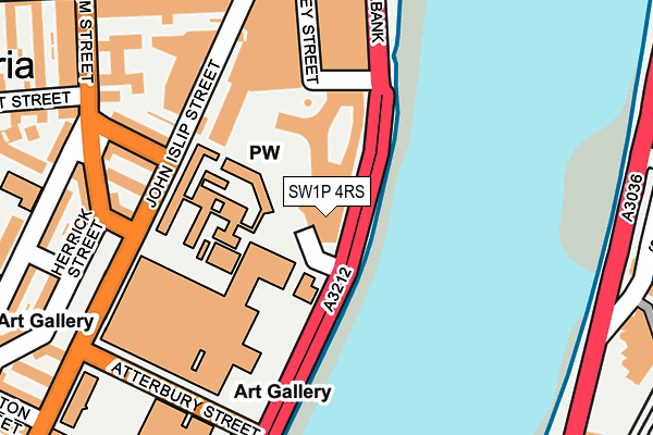 SW1P 4RS map - OS OpenMap – Local (Ordnance Survey) SW1P 4RS map - OS OpenMap – Local (Ordnance Survey)