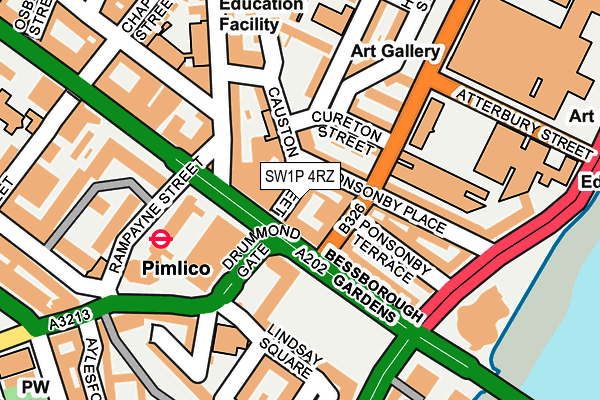 SW1P 4RZ map - OS OpenMap – Local (Ordnance Survey) SW1P 4RZ map - OS OpenMap – Local (Ordnance Survey)