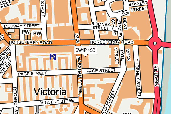 SW1P 4SB map - OS OpenMap – Local (Ordnance Survey) SW1P 4SB map - OS OpenMap – Local (Ordnance Survey)