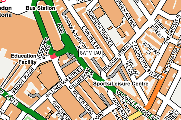 SW1V 1AU map - OS OpenMap – Local (Ordnance Survey) SW1V 1AU map - OS OpenMap – Local (Ordnance Survey)