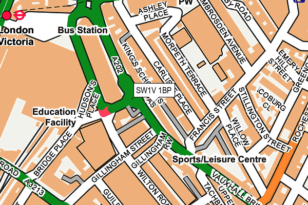 SW1V 1BP map - OS OpenMap – Local (Ordnance Survey) SW1V 1BP map - OS OpenMap – Local (Ordnance Survey)