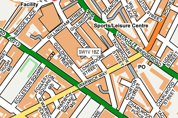 SW1V 1BZ map - OS OpenMap – Local (Ordnance Survey) SW1V 1BZ map - OS OpenMap – Local (Ordnance Survey)