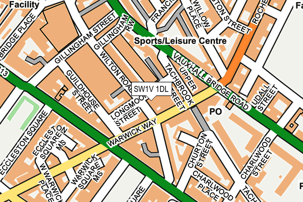SW1V 1DL map - OS OpenMap – Local (Ordnance Survey) SW1V 1DL map - OS OpenMap – Local (Ordnance Survey)