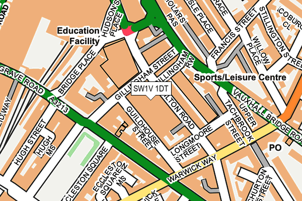 SW1V 1DT map - OS OpenMap – Local (Ordnance Survey) SW1V 1DT map - OS OpenMap – Local (Ordnance Survey)
