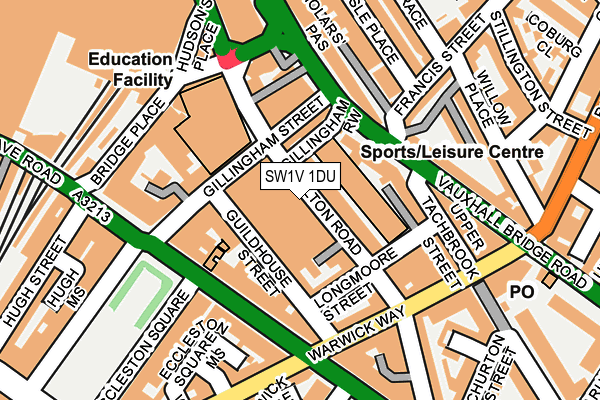 SW1V 1DU map - OS OpenMap – Local (Ordnance Survey) SW1V 1DU map - OS OpenMap – Local (Ordnance Survey)
