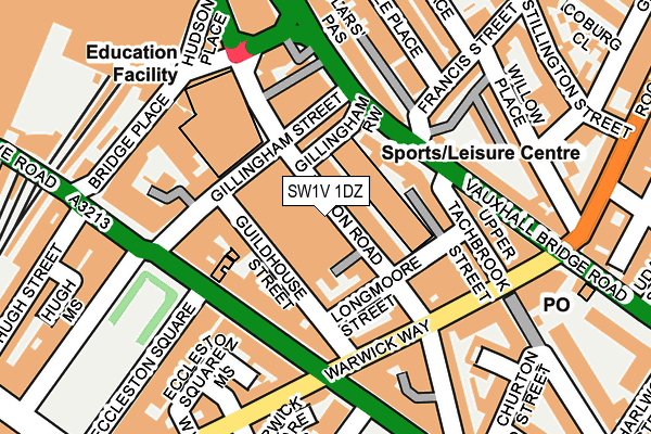 SW1V 1DZ map - OS OpenMap – Local (Ordnance Survey) SW1V 1DZ map - OS OpenMap – Local (Ordnance Survey)