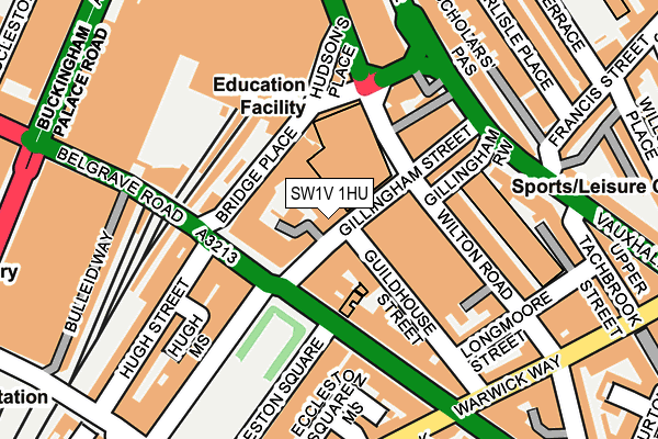 SW1V 1HU map - OS OpenMap – Local (Ordnance Survey) SW1V 1HU map - OS OpenMap – Local (Ordnance Survey)