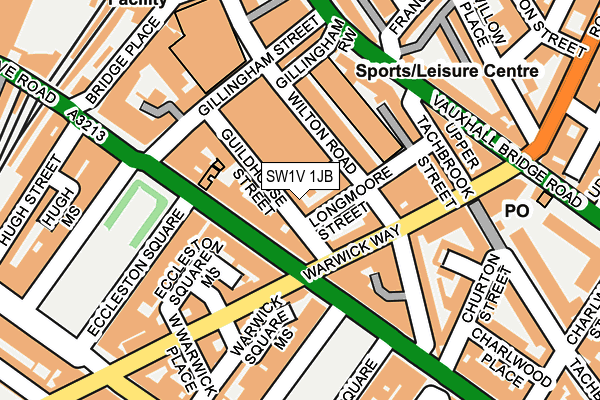 SW1V 1JB map - OS OpenMap – Local (Ordnance Survey) SW1V 1JB map - OS OpenMap – Local (Ordnance Survey)