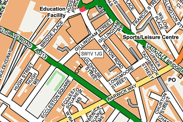 SW1V 1JG map - OS OpenMap – Local (Ordnance Survey)