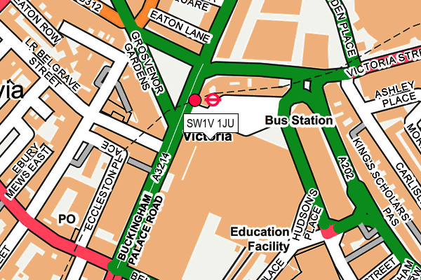 SW1V 1JU map - OS OpenMap – Local (Ordnance Survey) SW1V 1JU map - OS OpenMap – Local (Ordnance Survey)