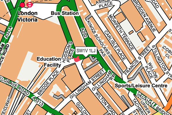 SW1V 1LJ map - OS OpenMap – Local (Ordnance Survey) SW1V 1LJ map - OS OpenMap – Local (Ordnance Survey)