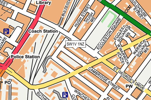 SW1V 1NZ map - OS OpenMap – Local (Ordnance Survey) SW1V 1NZ map - OS OpenMap – Local (Ordnance Survey)