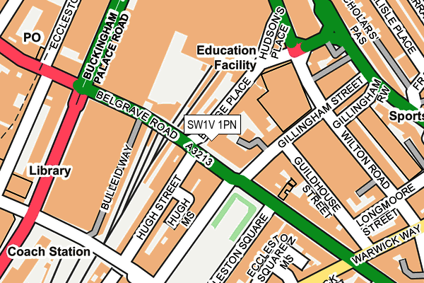 SW1V 1PN map - OS OpenMap – Local (Ordnance Survey) SW1V 1PN map - OS OpenMap – Local (Ordnance Survey)