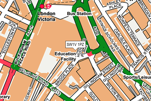 SW1V 1PZ map - OS OpenMap – Local (Ordnance Survey) SW1V 1PZ map - OS OpenMap – Local (Ordnance Survey)