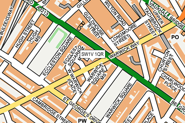 SW1V 1QR map - OS OpenMap – Local (Ordnance Survey) SW1V 1QR map - OS OpenMap – Local (Ordnance Survey)