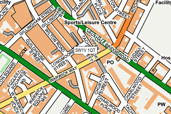SW1V 1QT map - OS OpenMap – Local (Ordnance Survey) SW1V 1QT map - OS OpenMap – Local (Ordnance Survey)