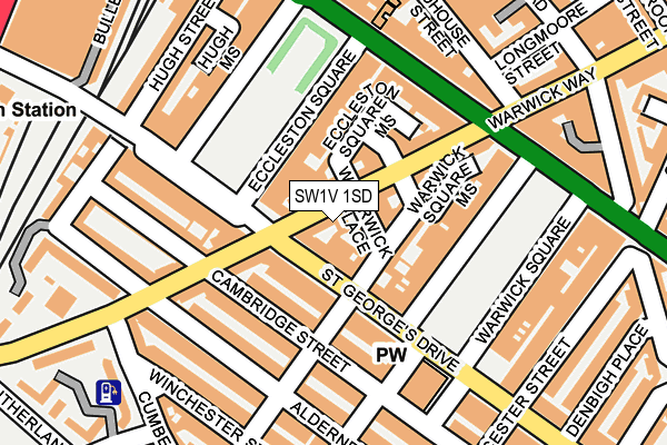 SW1V 1SD map - OS OpenMap – Local (Ordnance Survey) SW1V 1SD map - OS OpenMap – Local (Ordnance Survey)