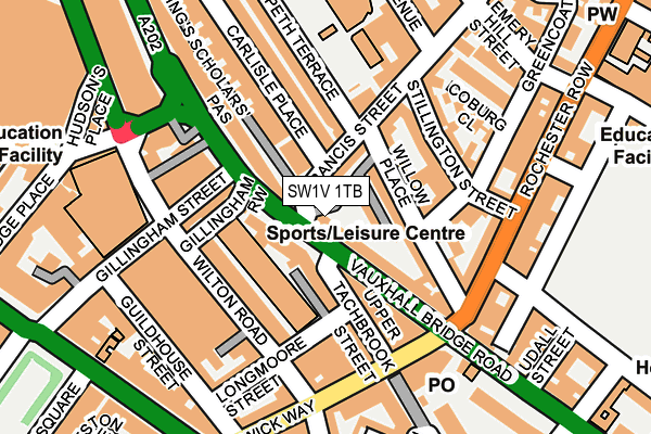 SW1V 1TB map - OS OpenMap – Local (Ordnance Survey) SW1V 1TB map - OS OpenMap – Local (Ordnance Survey)