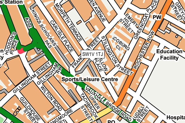 SW1V 1TJ map - OS OpenMap – Local (Ordnance Survey) SW1V 1TJ map - OS OpenMap – Local (Ordnance Survey)