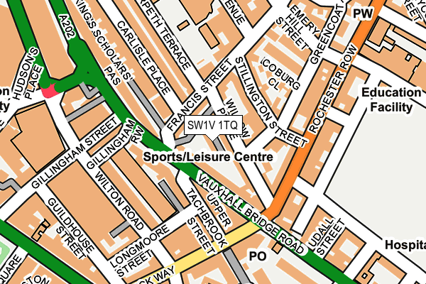 SW1V 1TQ map - OS OpenMap – Local (Ordnance Survey) SW1V 1TQ map - OS OpenMap – Local (Ordnance Survey)