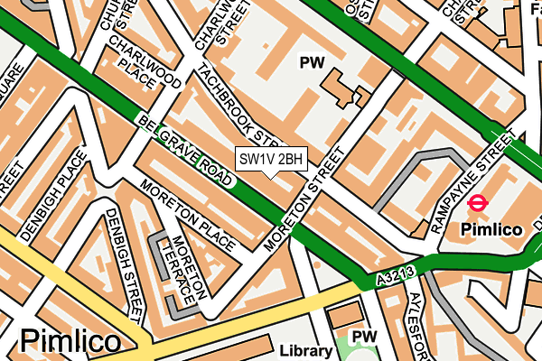 SW1V 2BH map - OS OpenMap – Local (Ordnance Survey) SW1V 2BH map - OS OpenMap – Local (Ordnance Survey)