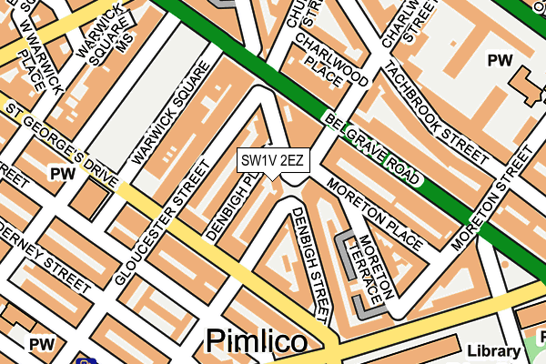 SW1V 2EZ map - OS OpenMap – Local (Ordnance Survey)