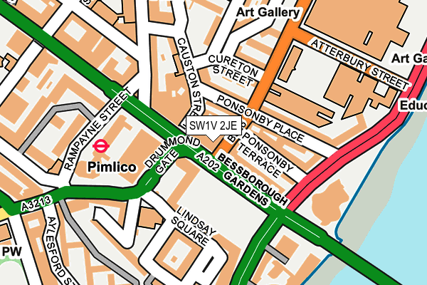 SW1V 2JE map - OS OpenMap – Local (Ordnance Survey)