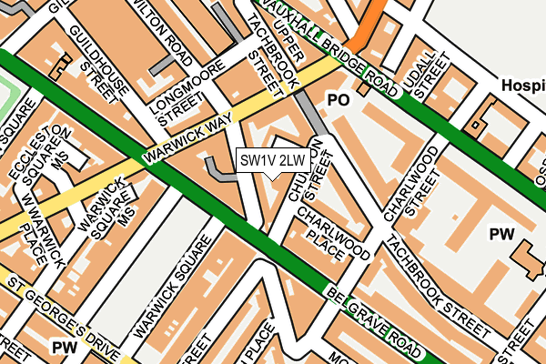 SW1V 2LW map - OS OpenMap – Local (Ordnance Survey) SW1V 2LW map - OS OpenMap – Local (Ordnance Survey)