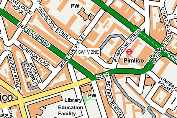 SW1V 2NE map - OS OpenMap – Local (Ordnance Survey) SW1V 2NE map - OS OpenMap – Local (Ordnance Survey)