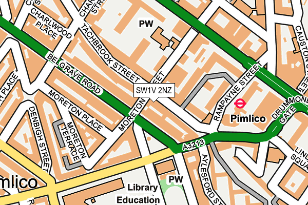 SW1V 2NZ map - OS OpenMap – Local (Ordnance Survey) SW1V 2NZ map - OS OpenMap – Local (Ordnance Survey)