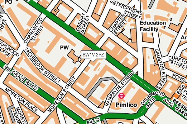 SW1V 2PZ map - OS OpenMap – Local (Ordnance Survey) SW1V 2PZ map - OS OpenMap – Local (Ordnance Survey)