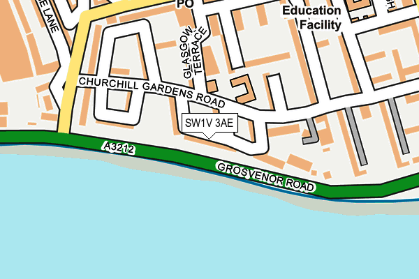 SW1V 3AE map - OS OpenMap – Local (Ordnance Survey) SW1V 3AE map - OS OpenMap – Local (Ordnance Survey)
