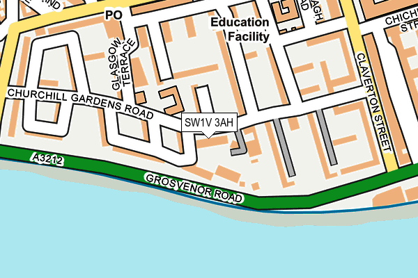 SW1V 3AH map - OS OpenMap – Local (Ordnance Survey) SW1V 3AH map - OS OpenMap – Local (Ordnance Survey)