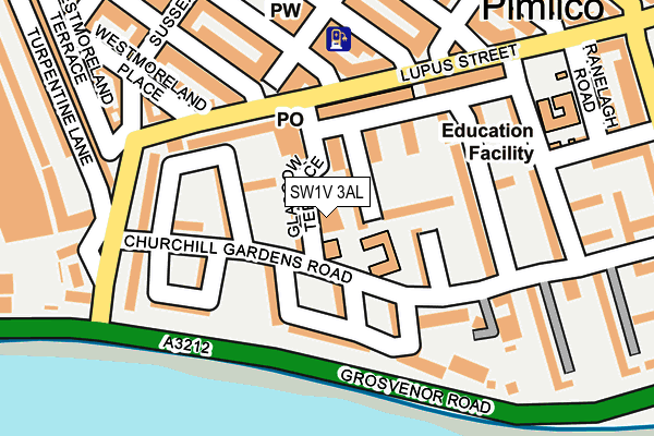 SW1V 3AL map - OS OpenMap – Local (Ordnance Survey)