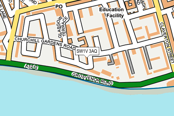 SW1V 3AQ map - OS OpenMap – Local (Ordnance Survey)