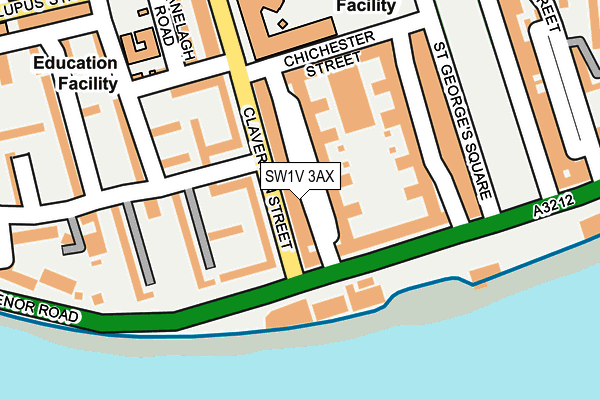 SW1V 3AX map - OS OpenMap – Local (Ordnance Survey) SW1V 3AX map - OS OpenMap – Local (Ordnance Survey)